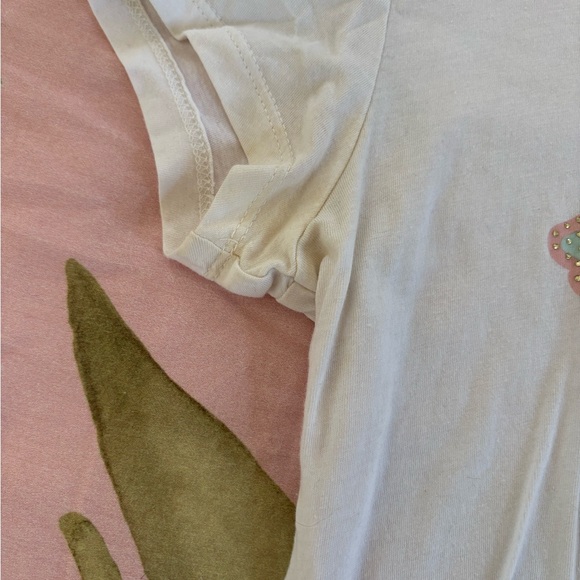 Guess White Tee with California Palm Design - Picture 2 of 2